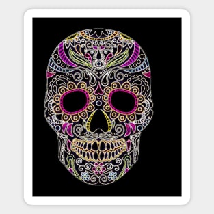 Sugar Skull Day of the Dead Mexican - Dia De Los Muertos Magnet